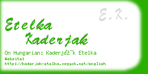 etelka kaderjak business card
